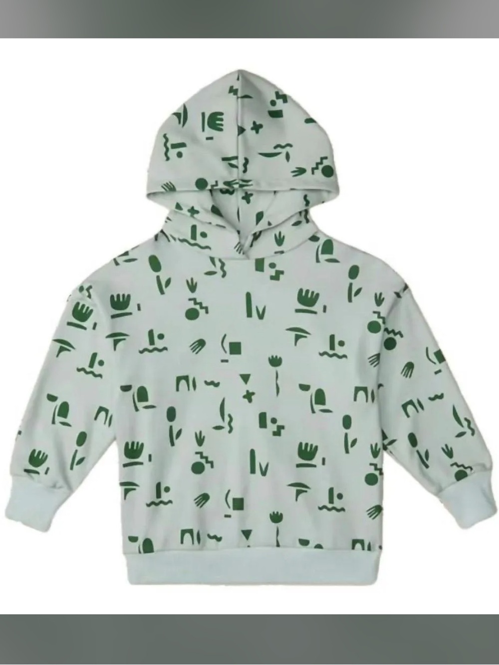 NWT The Sunday Collective Kids Unisex Organic Sunday Hoodie In Mint